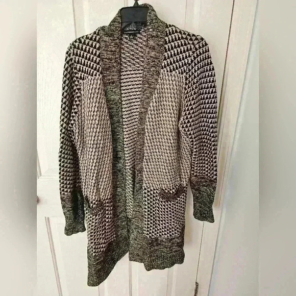 Isaac Mizrahi Live! Cotton Blend Sweater Cardigan Size L - Picture 1 of 5
